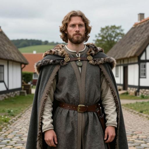 Portrait of ancient individual CGG101864 from Denmark, dated 1300 CE - 1350 CE