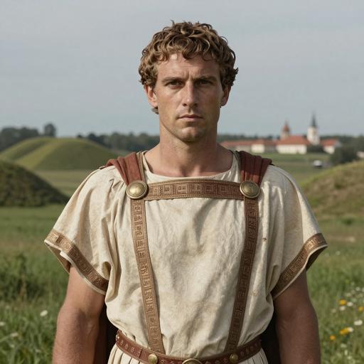 Portrait reconstruction of A man buried in Lithuania in the Late Antiquity era