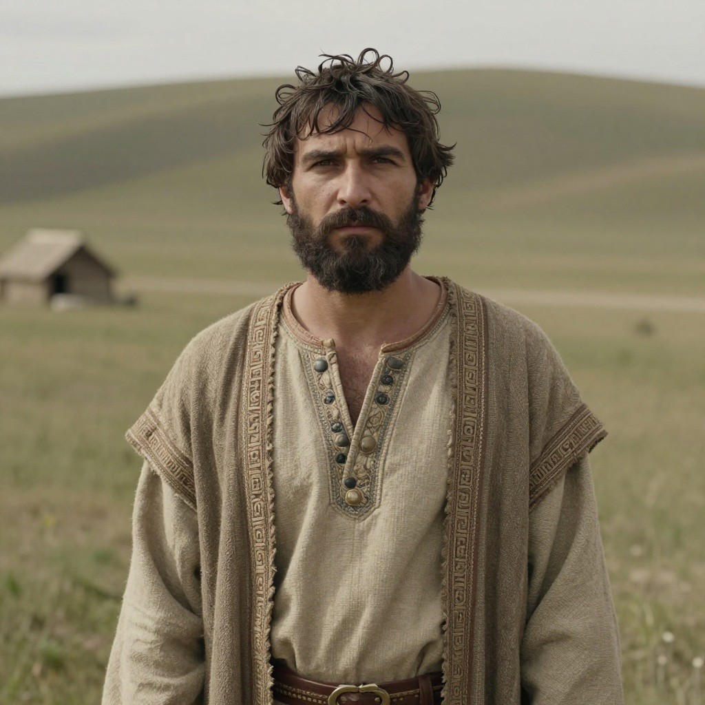 Portrait reconstruction of A man buried in Russia in the  era