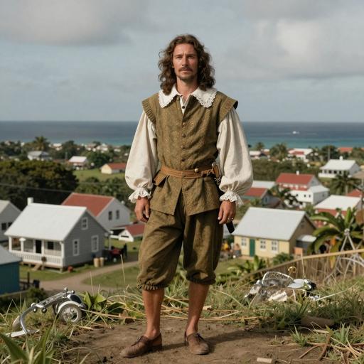 Portrait of ancient individual STM1 from The Netherlands, dated 1644 CE - 1680 CE