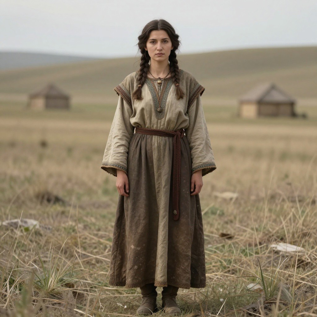 Portrait reconstruction of A woman buried in Russia in the  era