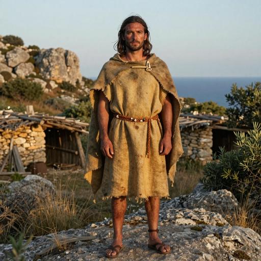 Portrait of ancient individual ROUQHH from France, dated 3346 BCE - 3101 BCE