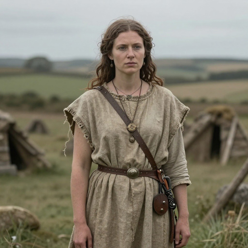 Portrait reconstruction of A woman buried in United Kingdom in the  era