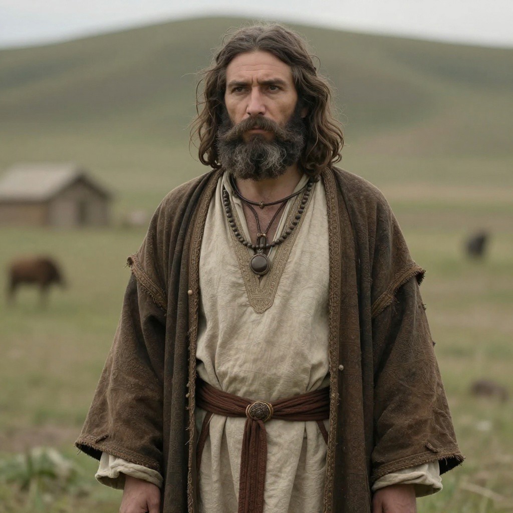 Portrait reconstruction of A man buried in Russia in the  era