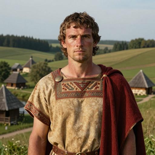 Portrait reconstruction of A man buried in Lithuania in the Late Antiquity era
