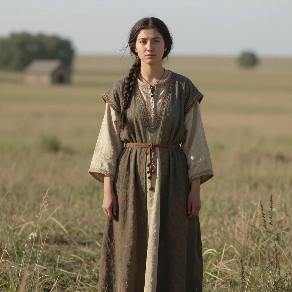 Portrait reconstruction of A woman buried in Russia in the  era