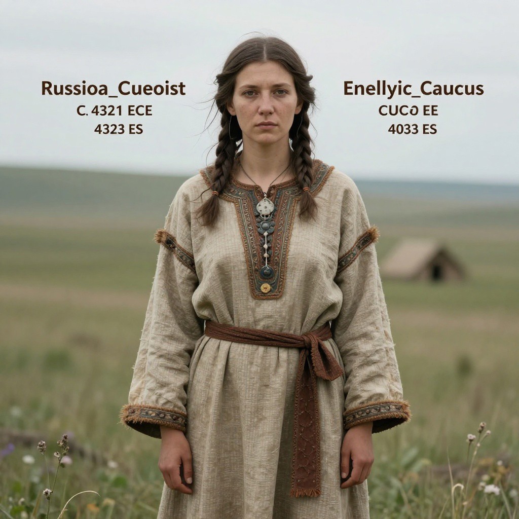 Portrait reconstruction of A woman buried in Russia in the  era
