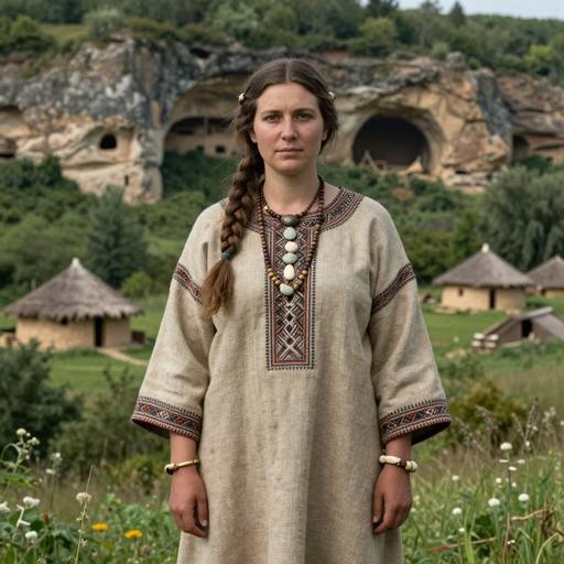 Portrait of ancient individual VERT111 from Ukraine, dated 3800 BCE - 3500 BCE