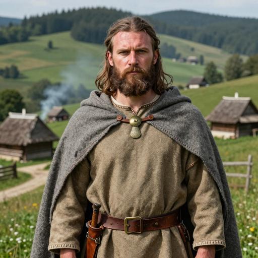 Portrait reconstruction of A man buried in Slovakia in the Late Antiquity era
