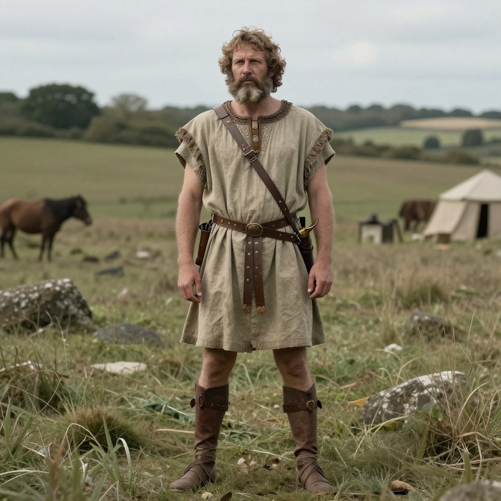 Portrait reconstruction of A man buried in United Kingdom in the  era