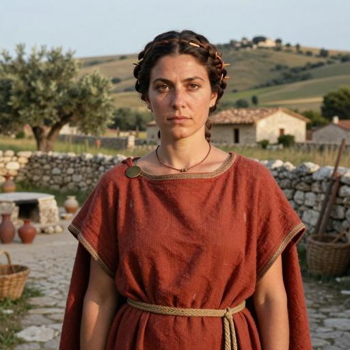 Portrait of ancient individual SGR003 from Italy, dated 368 BCE - 177 BCE