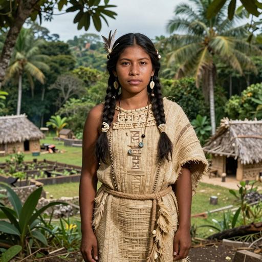 Portrait of ancient individual I7544 from Belize, dated 2894 BCE - 2701 BCE