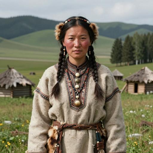 Portrait of ancient individual NVR001 from Russia, dated 4333 BCE - 4075 BCE