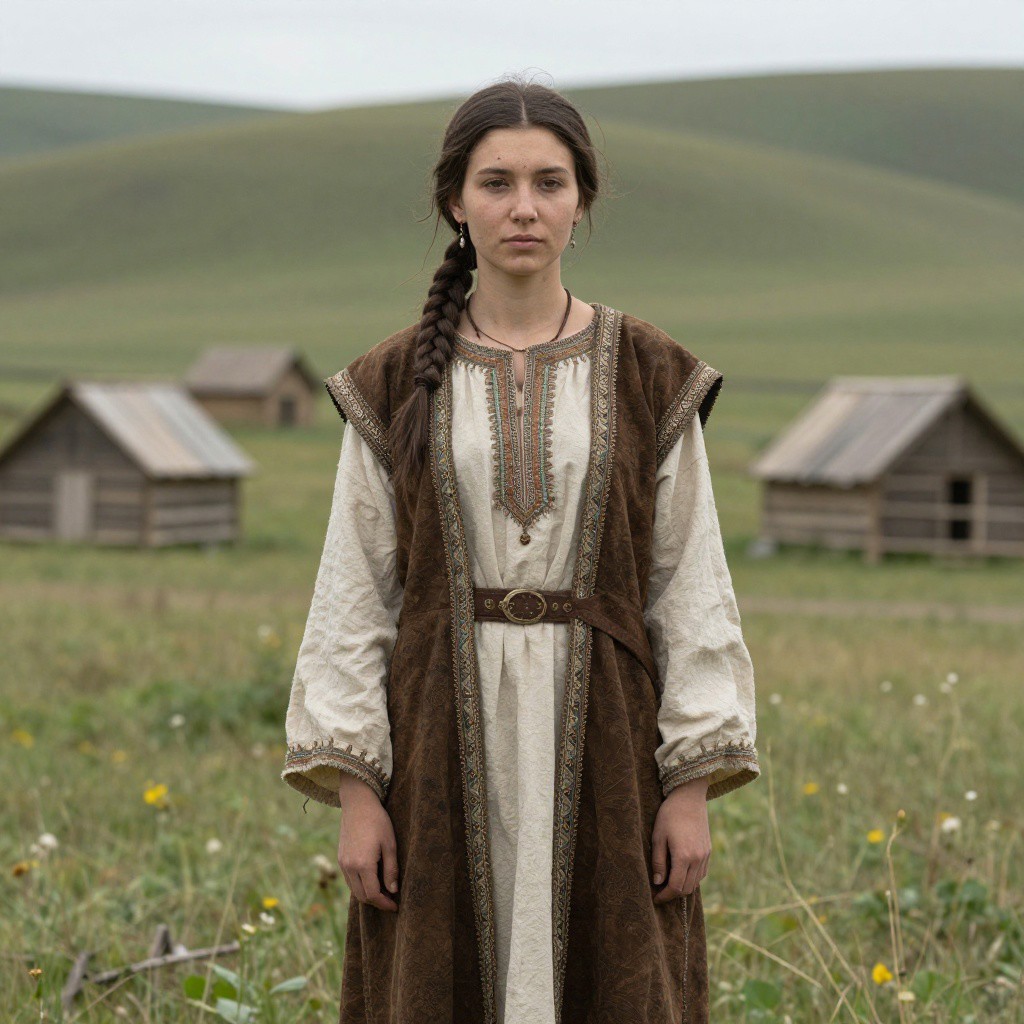 Portrait reconstruction of A woman buried in Russia in the  era