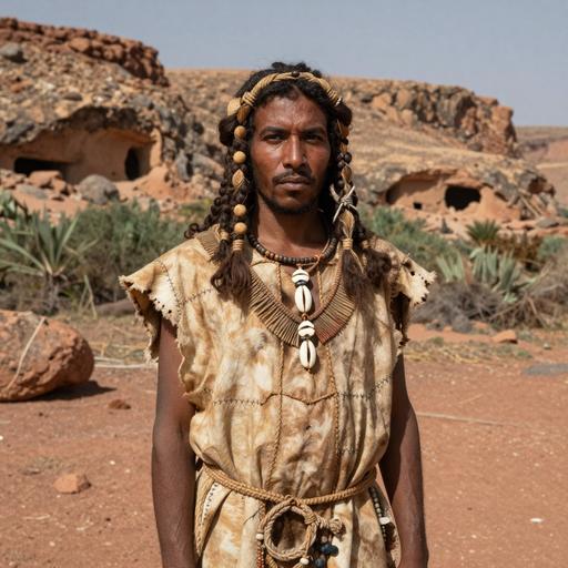 Portrait of ancient individual TAF011 from Morocco, dated 12900 BCE - 12100 BCE