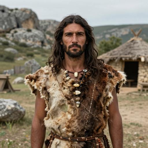 Portrait of ancient individual ROUQCC from France, dated 3495 BCE - 3340 BCE