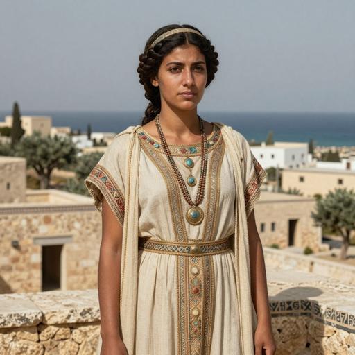 Portrait reconstruction of A woman buried in Tunisia in the Iron Age era