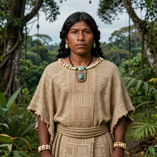 Portrait of ancient individual I5455 from Belize, dated 2574 BCE - 2469 BCE