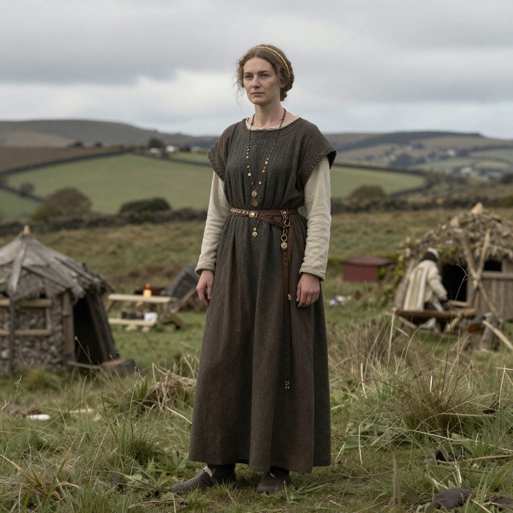 Portrait reconstruction of A woman buried in United Kingdom in the  era
