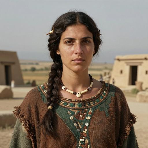 Portrait of ancient individual Nea3 from Greece, dated 6379 BCE - 6091 BCE