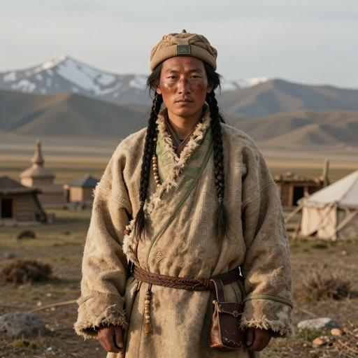 Portrait of ancient individual C4565 from China, dated 398 BCE - 208 BCE