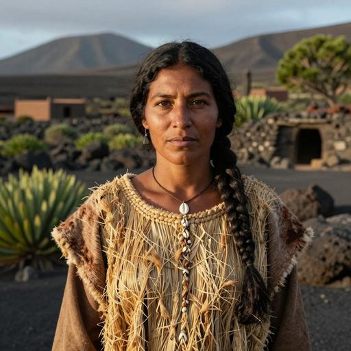 Portrait of ancient individual CAN.041 from Canary Islands, dated 1200 CE