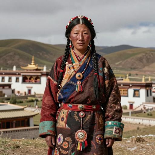 Portrait of ancient individual C5154 from China, dated 900 CE - 1200 CE