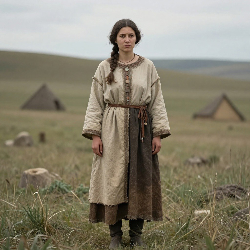 Portrait reconstruction of A woman buried in Russia in the  era