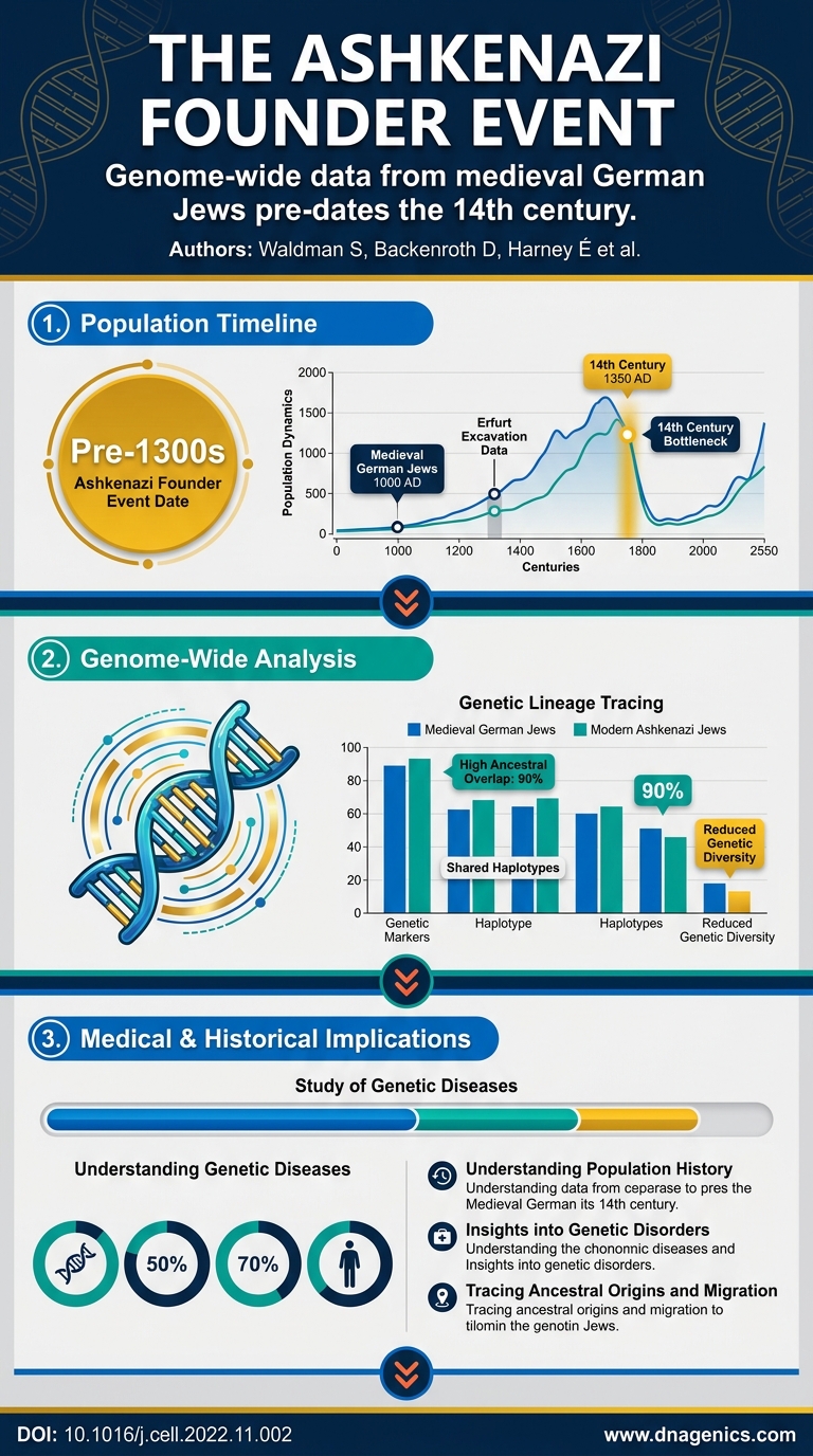 Ancient Ashkenazi DNA timeline visualization