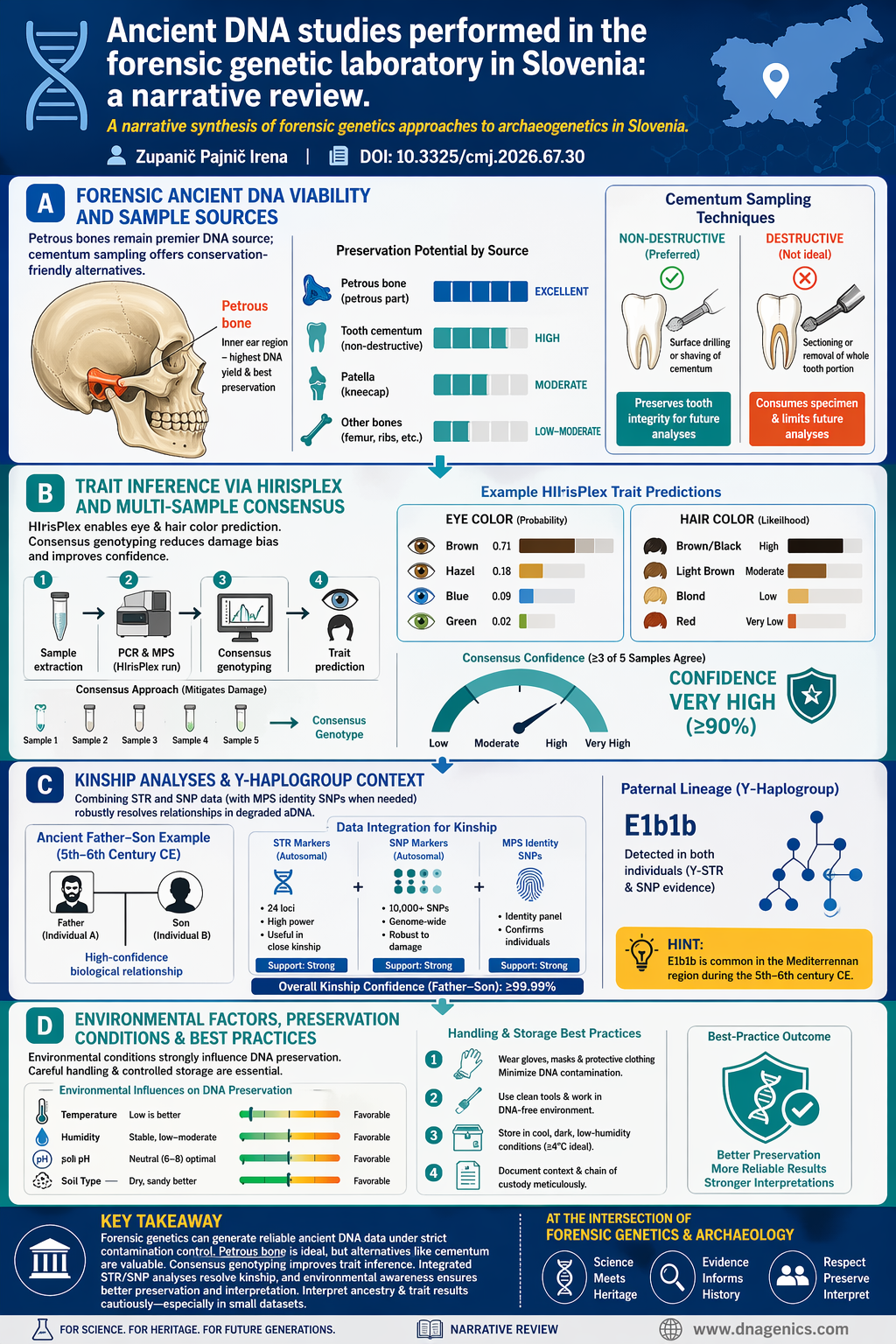 Ancient DNA insights from Slovenian forensic genetics lab