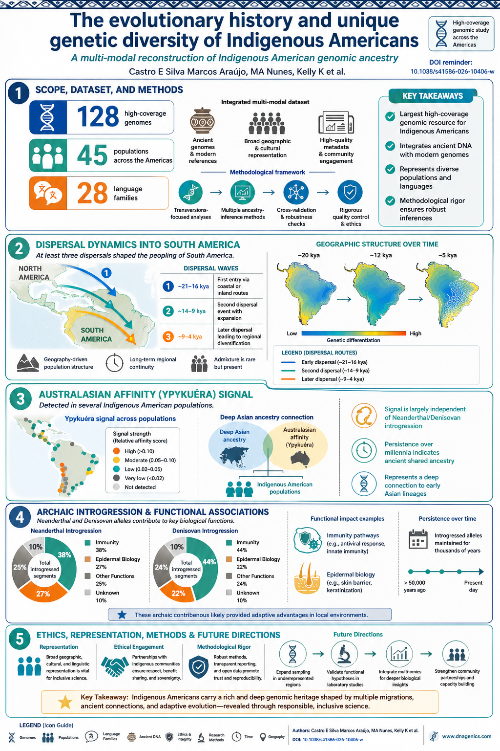 Genomic diversity of Indigenous Americans across high-coverage genomes