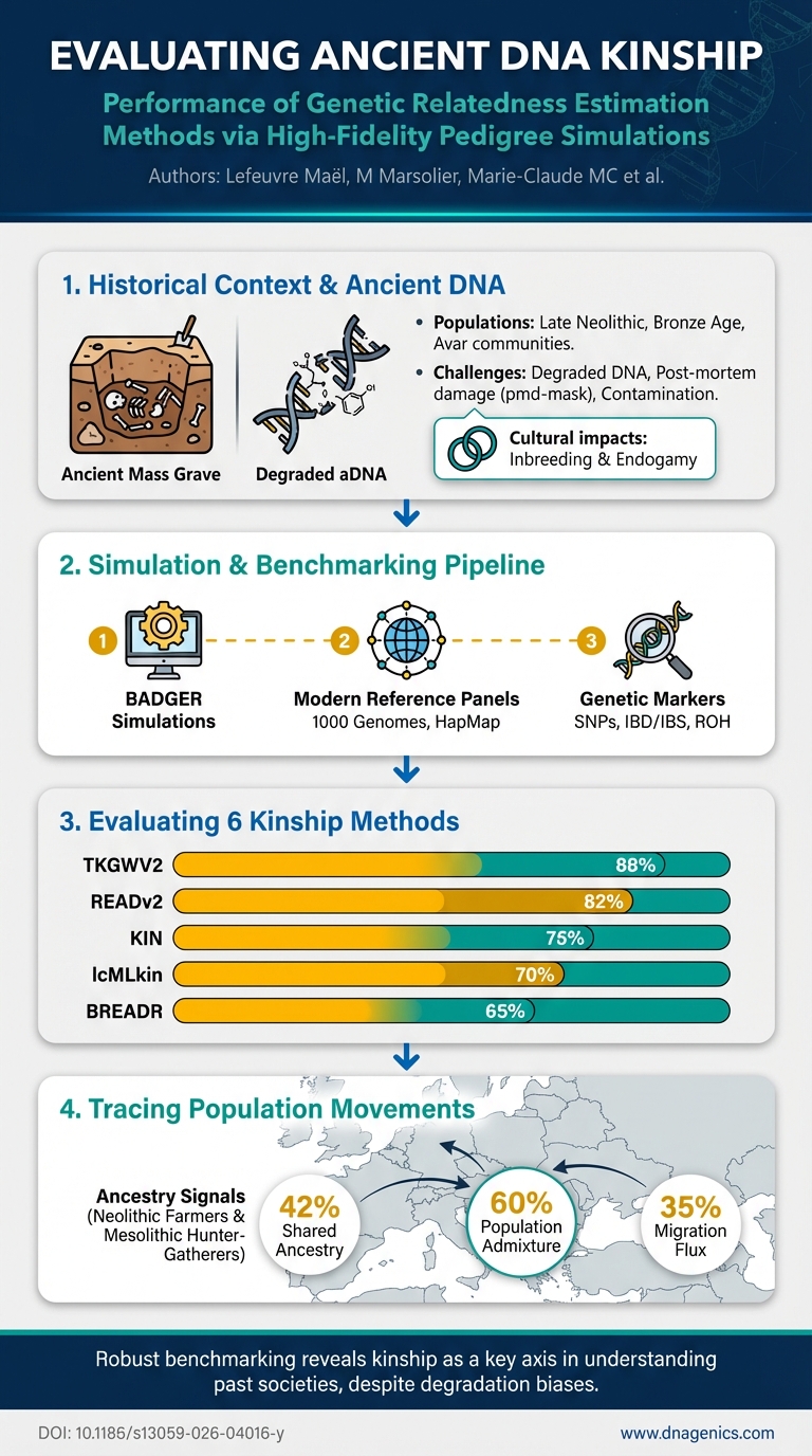 BADGER benchmarking workflow for ancient DNA kinship estimation