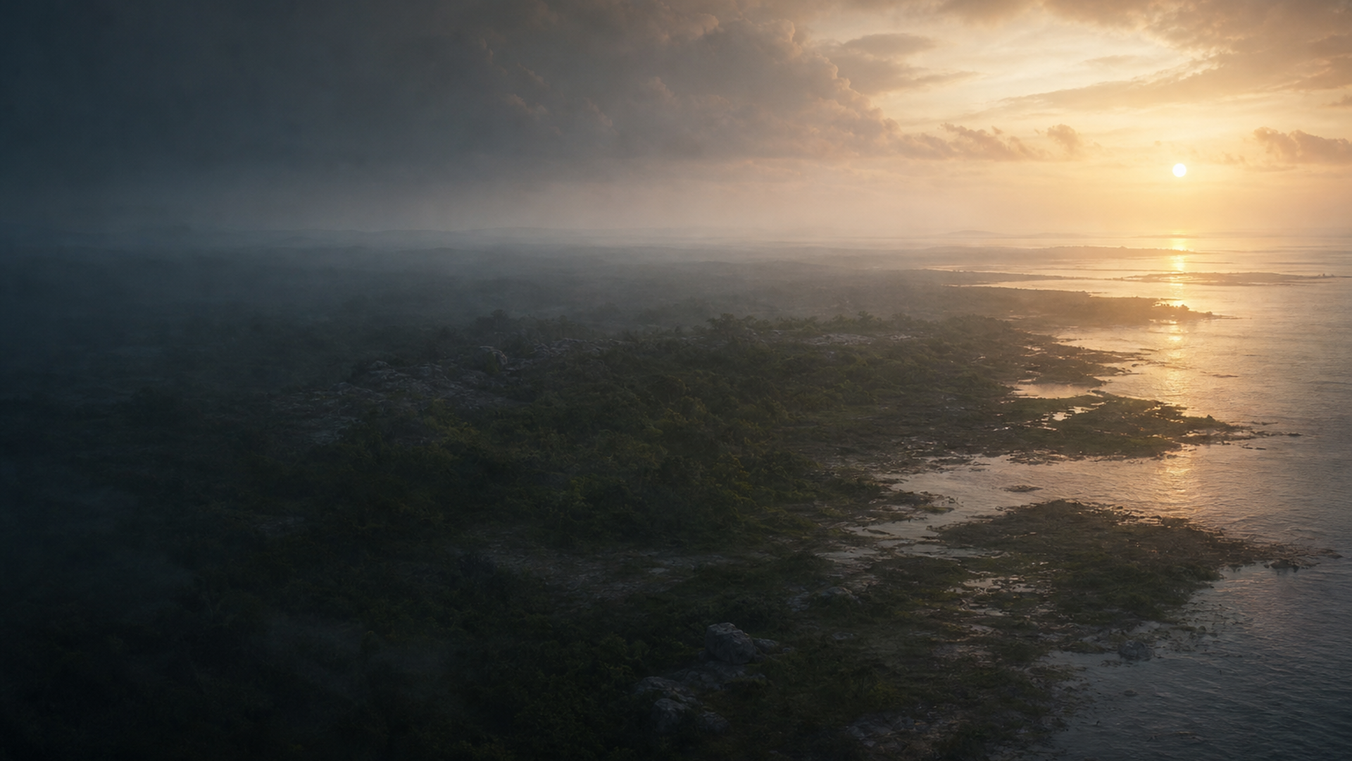 Coastal Dawn: Belize 8,800 Years Ago