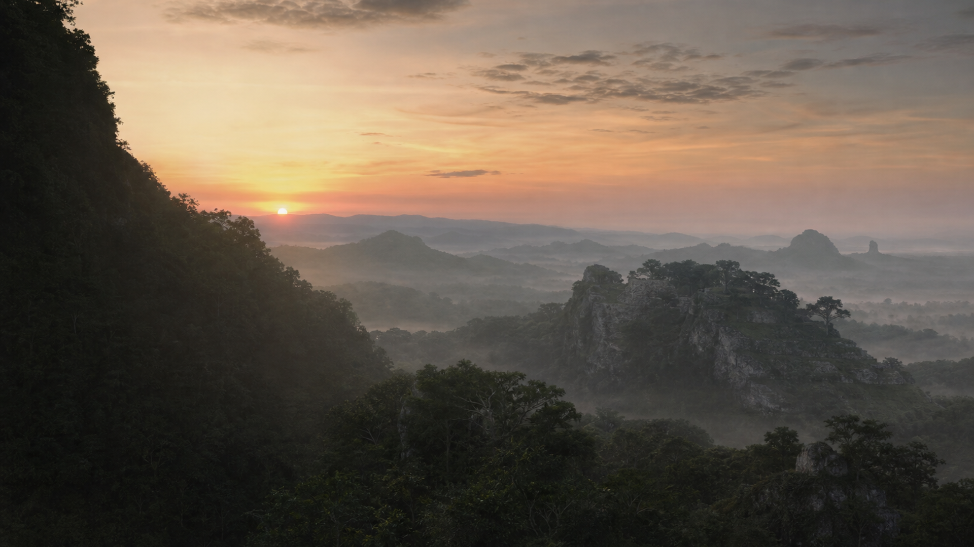Dawn at Mayahak Cab Pek