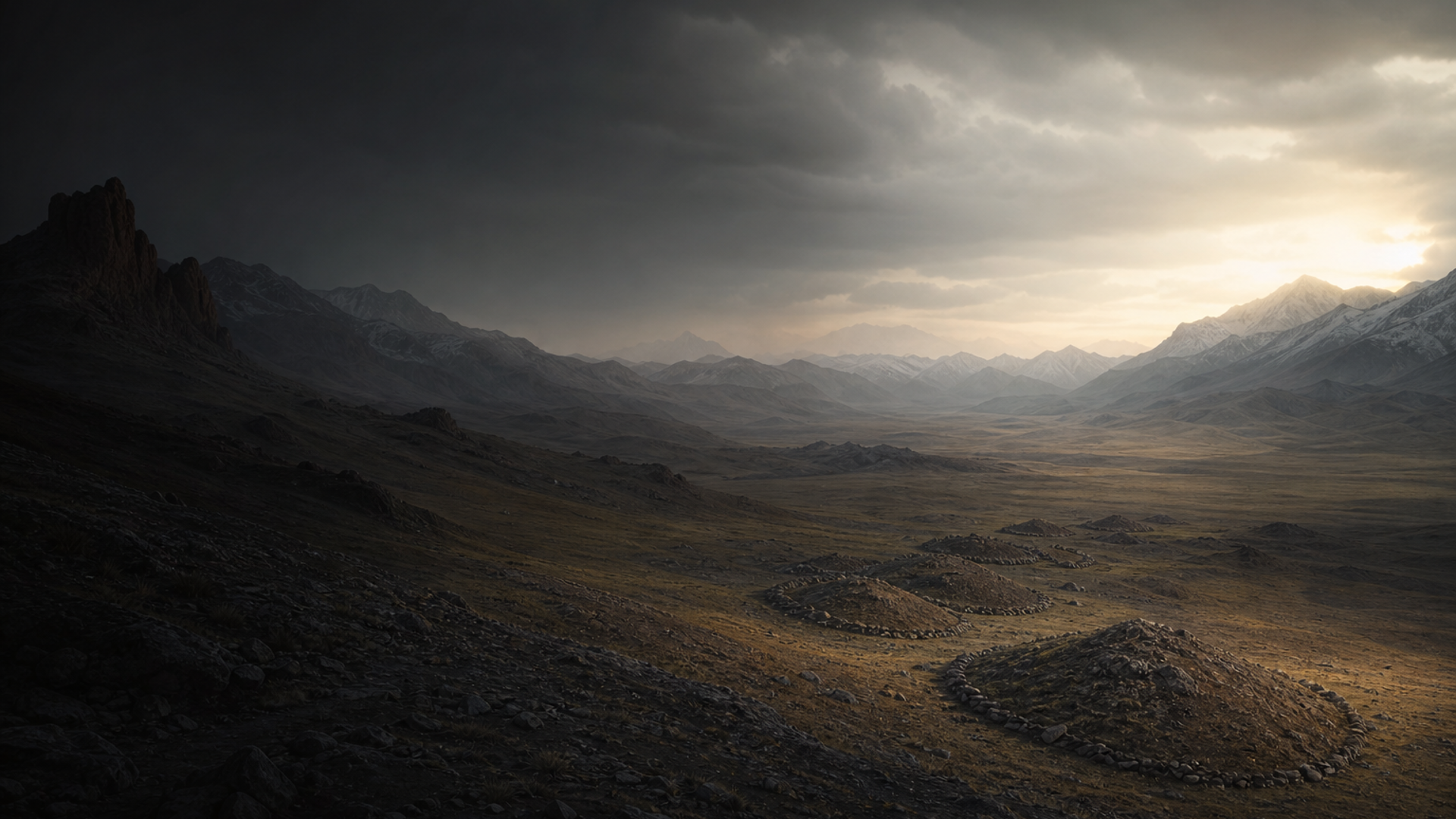 Echoes from Ulgii Barrows