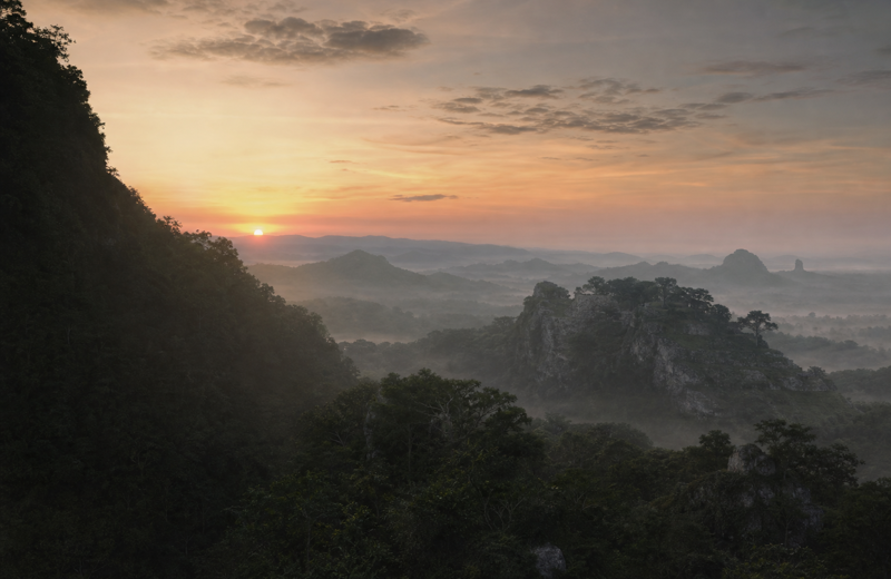 Dawn at Mayahak Cab Pek